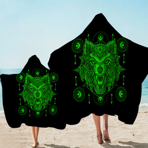 Neon Wolf Dreamcatcher SWLS3603 Hooded Towel