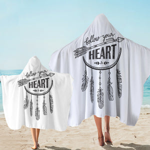 Follow Your Heart Dreamcatcher SWLS3608 Hooded Towel