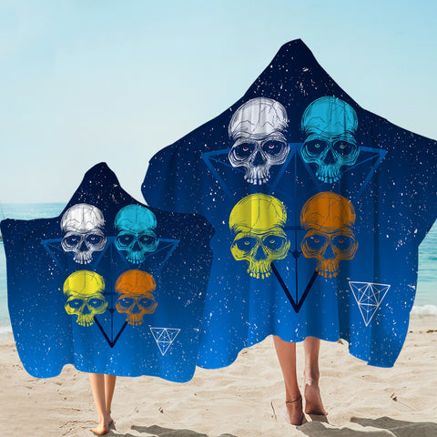 Image of Four Skull Triangle SWLS3612 Hooded Towel