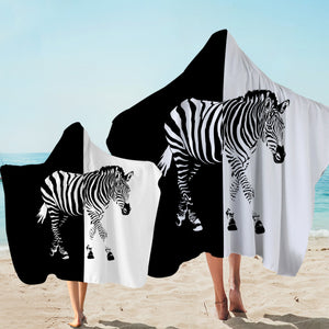 B&W Zebra SWLS3648 Hooded Towel