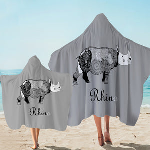 B&W Aztec Rhino SWLS3657 Hooded Towel