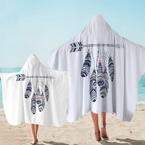 Feathers On Straight Arrow SWLS3669 Hooded Towel