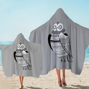 B&W Aztec Owl SWLS3674 Hooded Towel