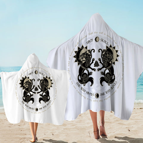 Image of Hati Skoll - One Who Hates SWLS3685 Hooded Towel
