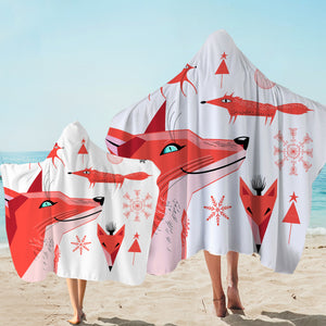 Winter Funny Shapes of Fox SWLS3688 Hooded Towel