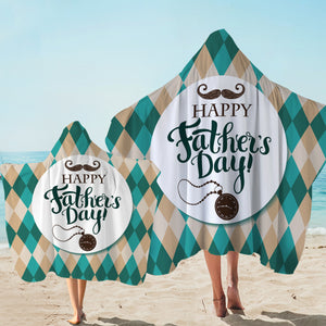 Happy Father's Day SWLS3693 Hooded Towel