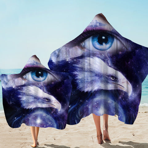 Image of Galaxy Eagle Eyes SWLS3706 Hooded Towel