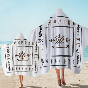 Ancient Greek Aztec Bandana SWLS3759 Hooded Towel