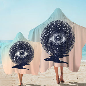 Eyes Storm Night Universe SWLS3766 Hooded Towel