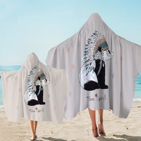 Image of Free Spirit - Bohemian Panda SWLS3816 Hooded Towel