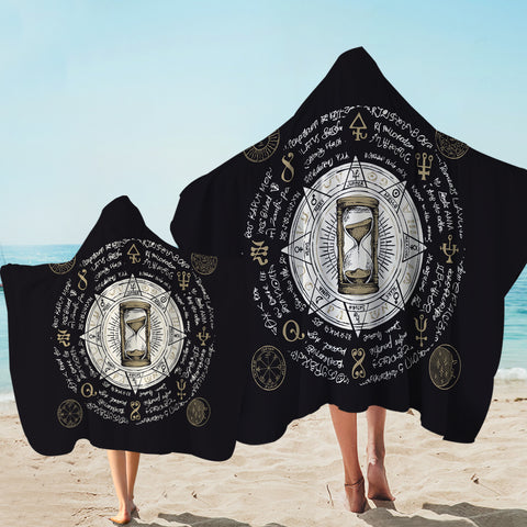 Image of Vintage Hourglass Zodiac SWLS3885 Hooded Towel