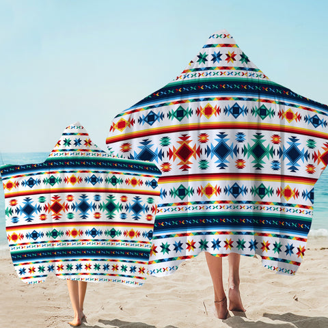 Image of Aztec Stripes SWLS3946 Hooded Towel