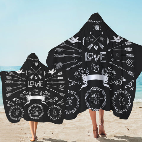 Image of Save The Day For Love SWLS4102 Hooded Towel