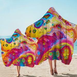 Splash Multicolor Gradient SWLS4297 Hooded Towel
