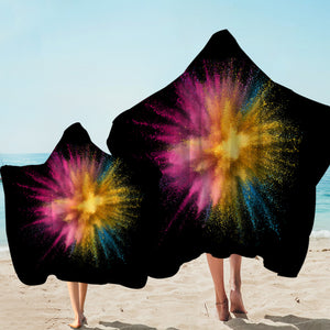 RGB Colorful Splash SWLS4300 Hooded Towel