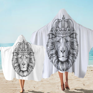 B&W King Crown Lion SWLS4320 Hooded Towel
