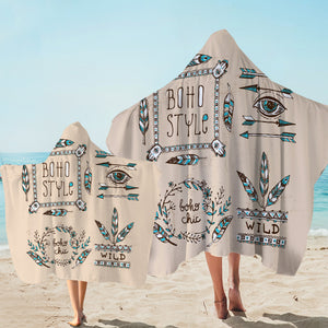 Vintage Boho Style & Chic SWLS4452 Hooded Towel