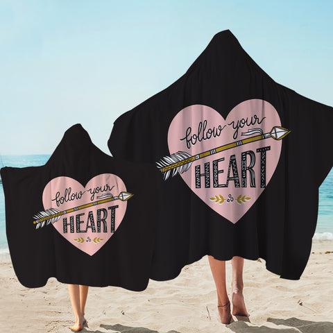 Image of Follow Your Heart - Boho Style SWLS4455 Hooded Towel