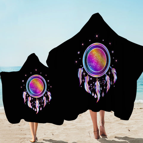 Image of Galaxy Modern Blink Dream Catcher SWLS4590 Hooded Towel