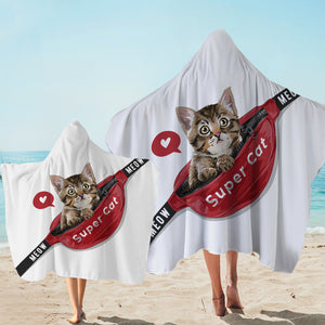 Super Cute Cat SWLS4652 Hooded Towel