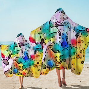 Colorful Leopard Pattern SWLS5258 Hooded Towel