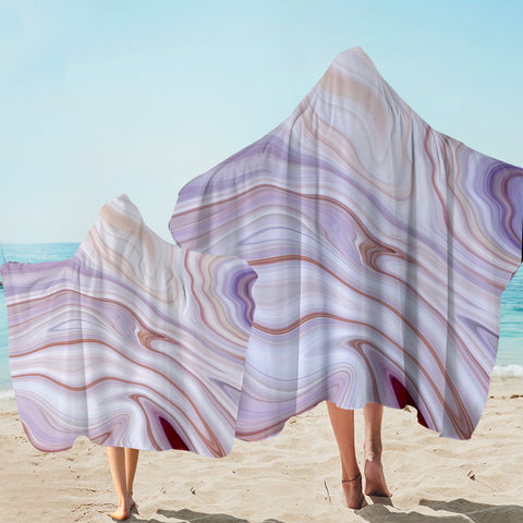 Image of Shade Of Purple Old Paint Splatter SWLS5349 Hooded Towel