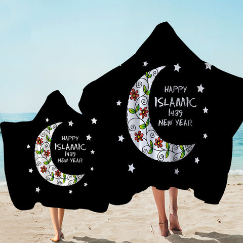 Image of Happy Islamic 1439 New Year SWLS5463 Hooded Towel