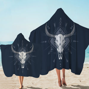 Buffalo Head Navy Theme SWLS5471 Hooded Towel