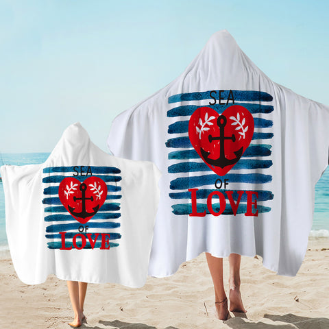 Image of Sea Of Love SWLS5479 Hooded Towel