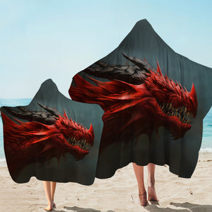 Big Angry Bred Dragon SWLS5616 Hooded Towel