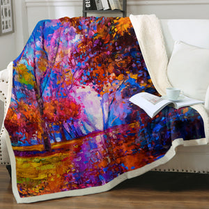 Colorful Forest SWMT3300 Sherpa Fleece Blanket