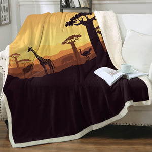 Desert SWMT3305 Sherpa Fleece Blanket