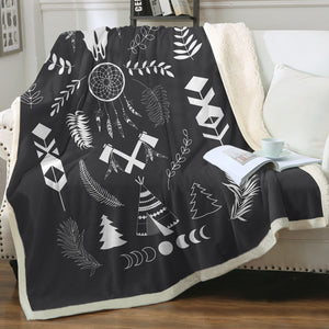 Bohemian Pattern SWMT3335 Sherpa Fleece Blanket