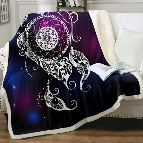 Image of Galaxy Dreamcatcher SWMT3389 Sherpa Fleece Blanket