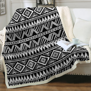 Aztec Pattern SWMT3458 Sherpa Fleece Blanket