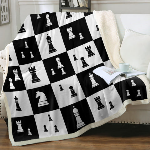 Image of Chess Flat SWMT3470 Sherpa Fleece Blanket
