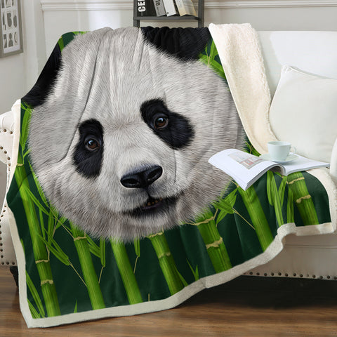 Image of Bamboo Panda SWMT3611 Sherpa Fleece Blanket