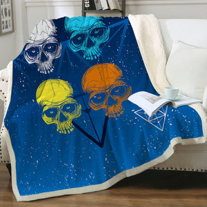 Four Skull Triangle SWMT3612 Sherpa Fleece Blanket