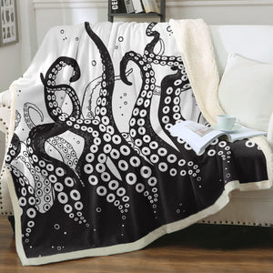 B&W Octopus's Tentacles SWMT3654 Fleece Blanket