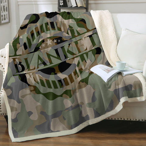 Image of Blanket Logo Camo  SWMT3655 Fleece Blanket