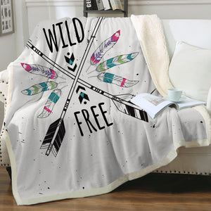Wild - Free & Arrows SWMT3679 Fleece Blanket
