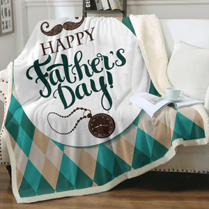 Happy Father's Day SWMT3693 Fleece Blanket