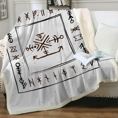 Image of Ancient Greek Aztec Bandana  SWMT3759 Fleece Blanket