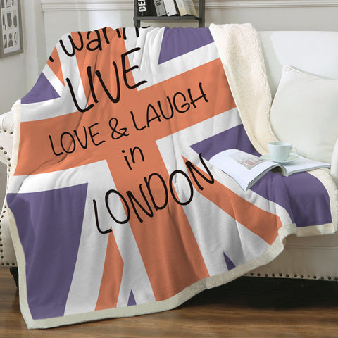 Image of United Kingdom Flag SWMT3800 Fleece Blanket