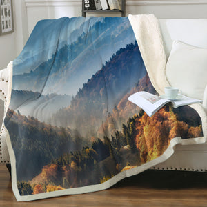 Majestic Mountain Landscape SWMT3813 Fleece Blanket