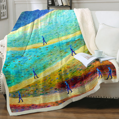 Image of Human Under The Sun Art  SWMT3821 Fleece Blanket