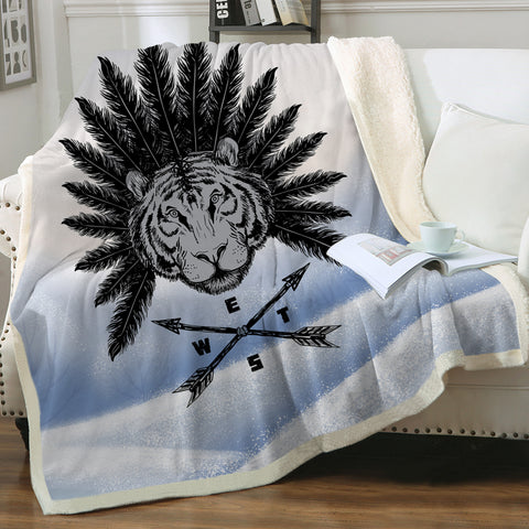 Image of Tiger Feather Arrows SWMT3859 Fleece Blanket