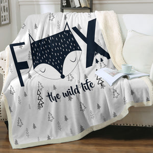 The Wild Life Fox SWMT3872 Fleece Blanket