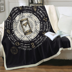 Vintage Hourglass Zodiac SWMT3885 Fleece Blanket