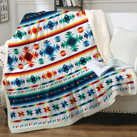 Image of Aztec Stripes SWMT3946 Fleece Blanket